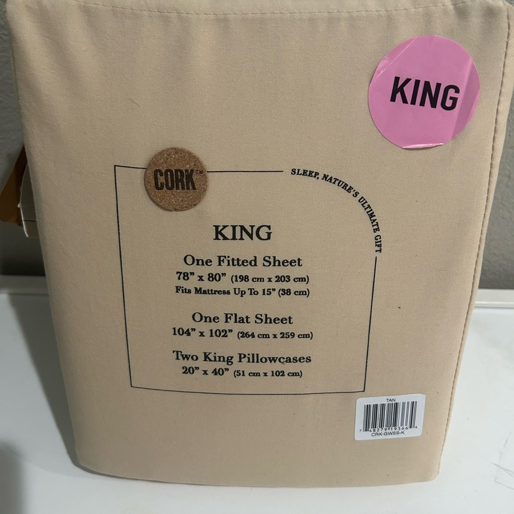 King size cork sheets
